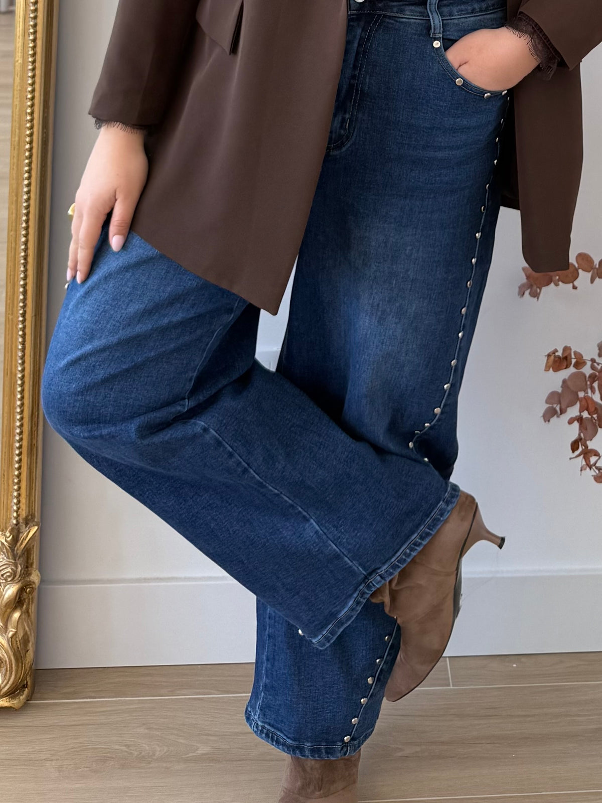 Denim Ballon Tachas