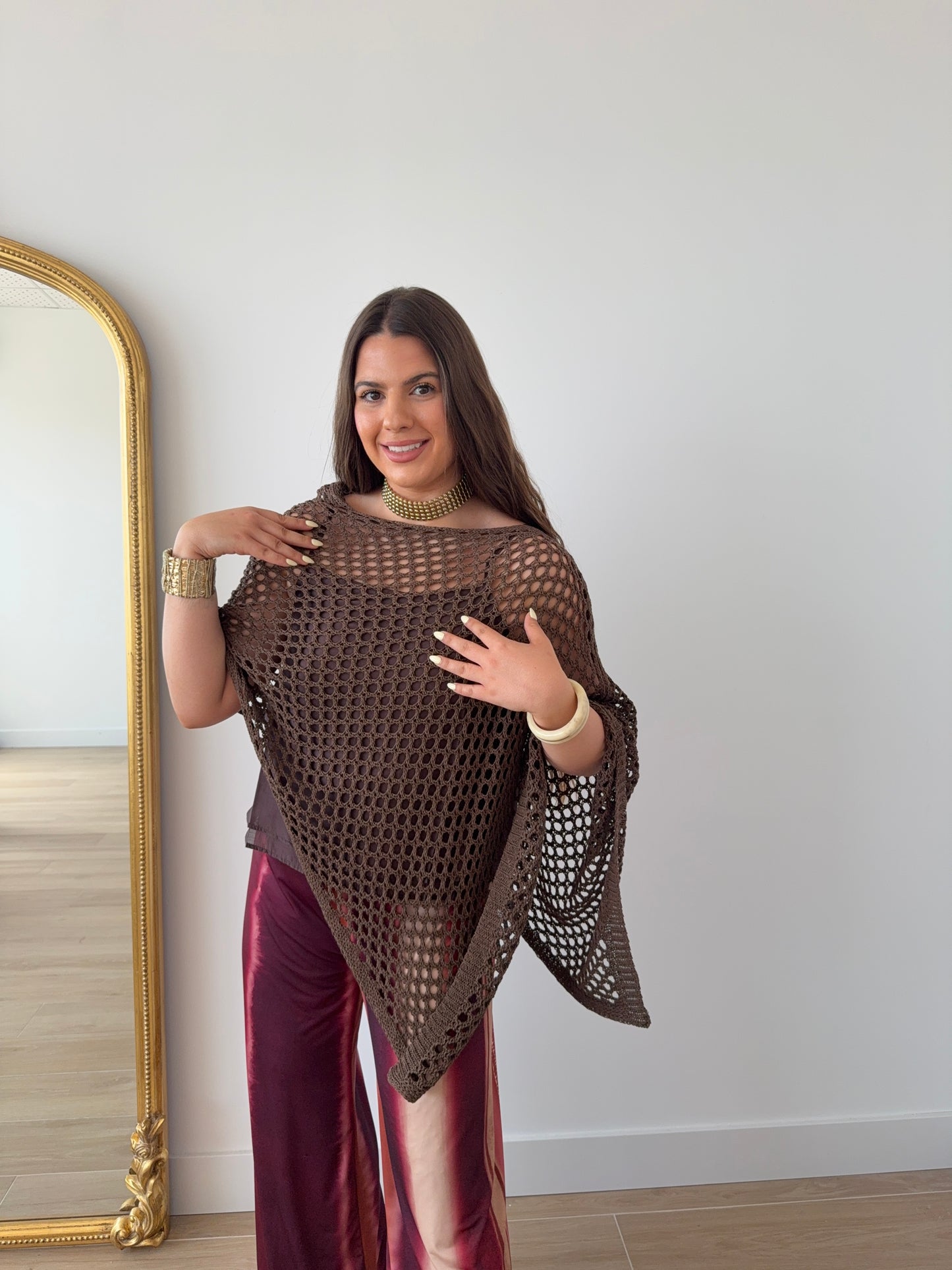 Capa Crochet Choco