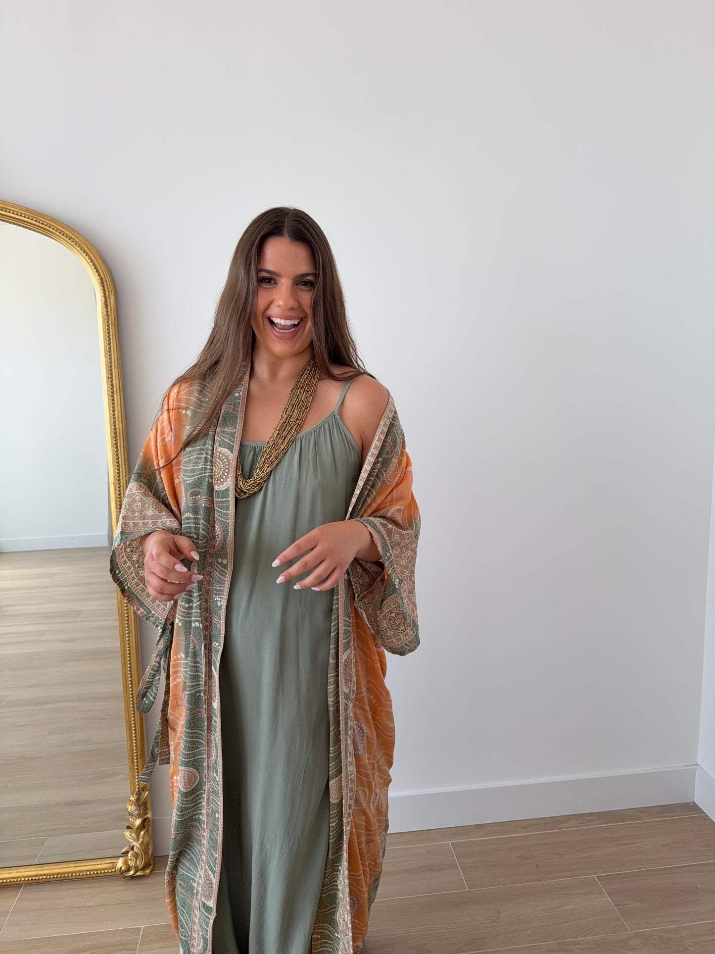Kaftan Verde/Naranja