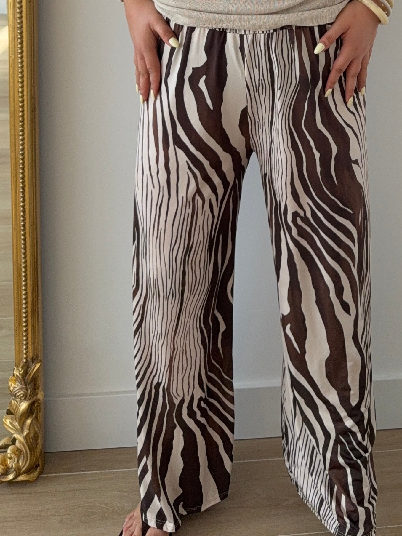 Pantalón licra fría cebra