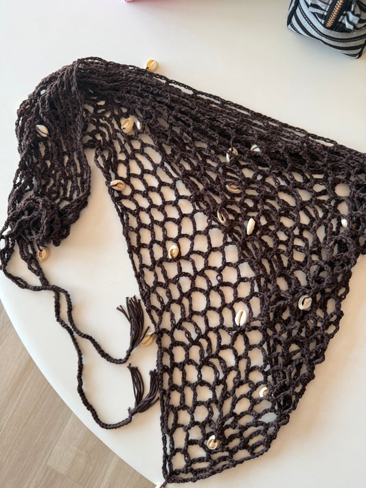 Bandana Crochet Conchas