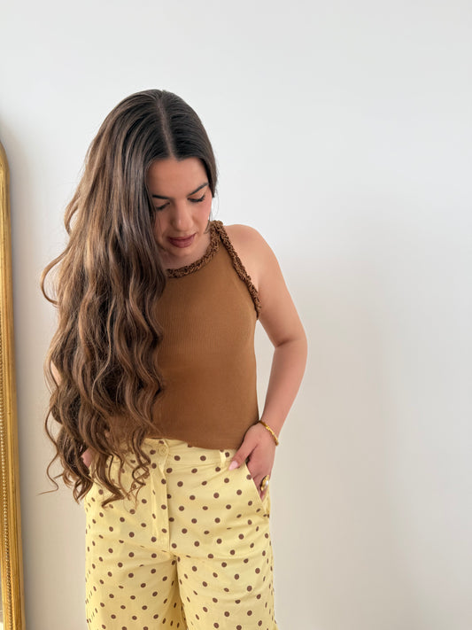 Camiseta Ribete Camel