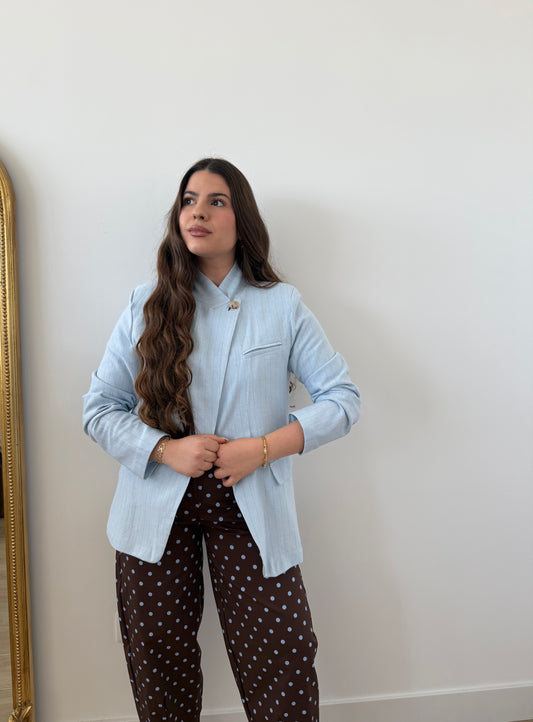 Blazer Cruzada Celeste