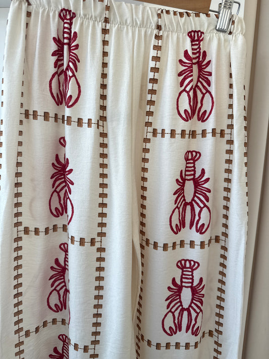 Pantalón langostas beige