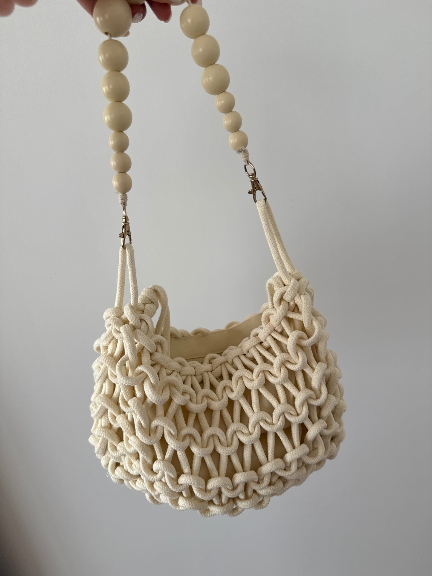 Bolso Crochet Crudo
