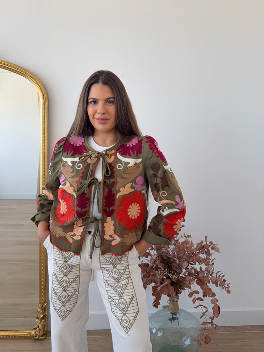 Chaqueta bordada Siena