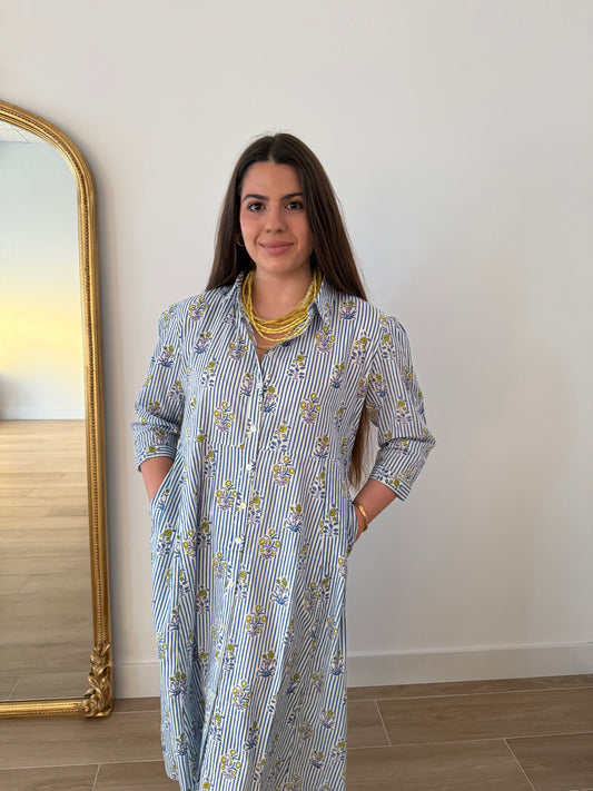 Vestido Bella Azul
