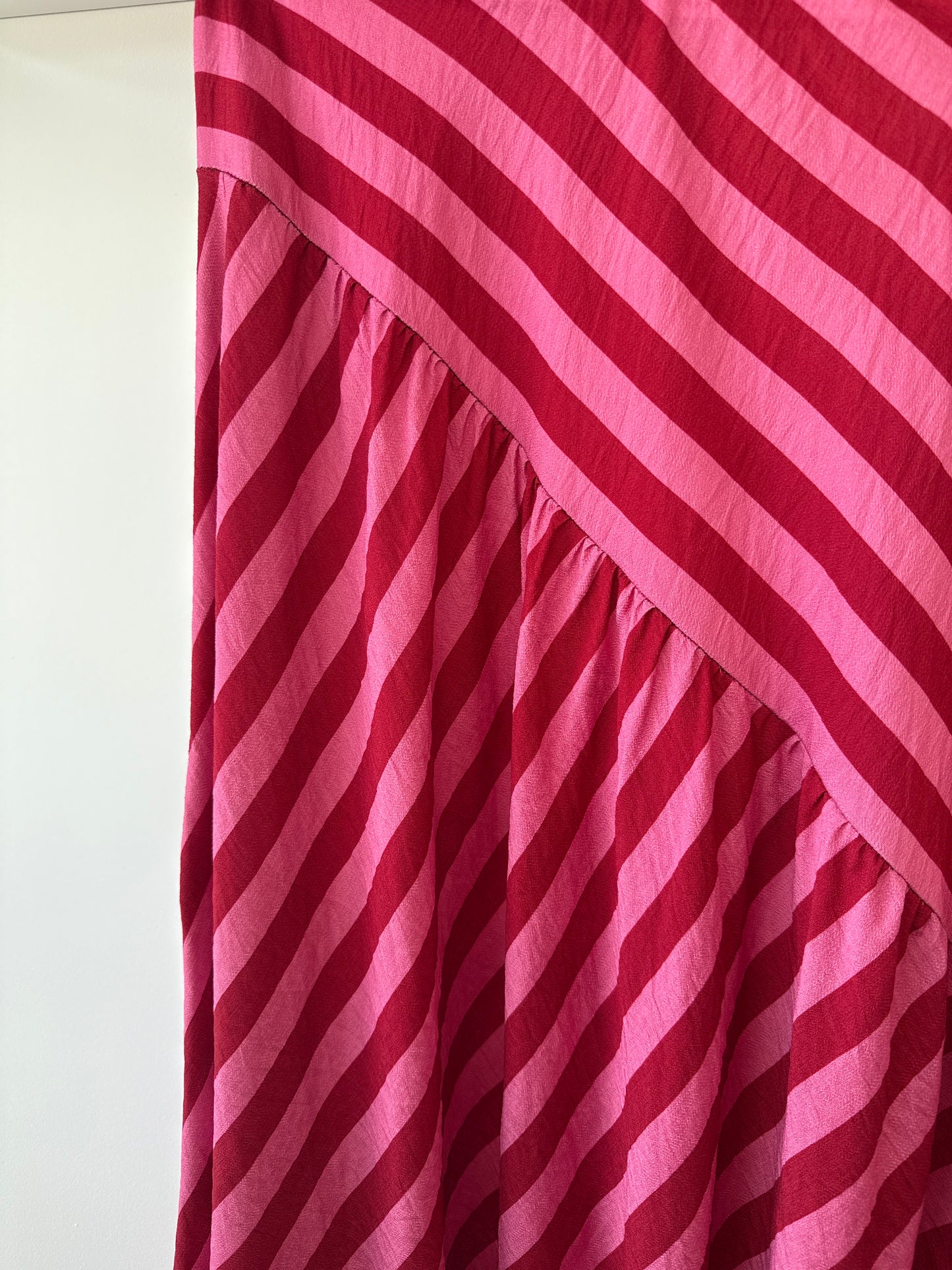 Falda rayas fucsia y rosa
