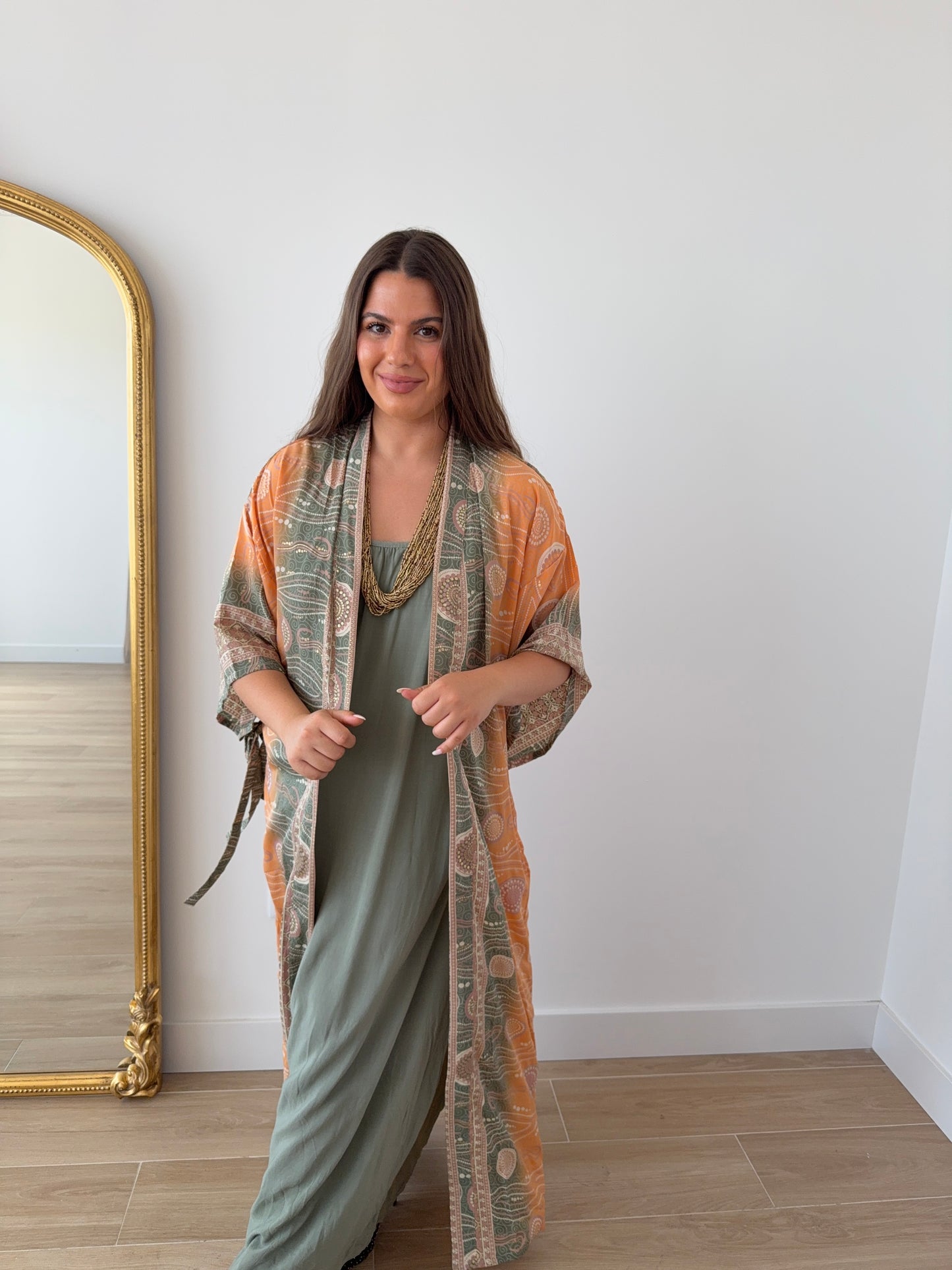 Kaftan Verde/Naranja