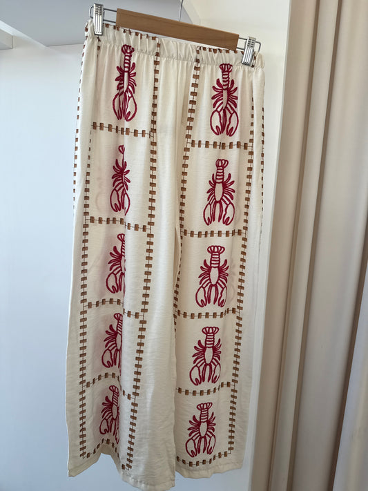 Pantalón langostas beige