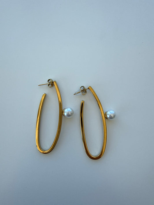 Pendientes Aros Ovalados