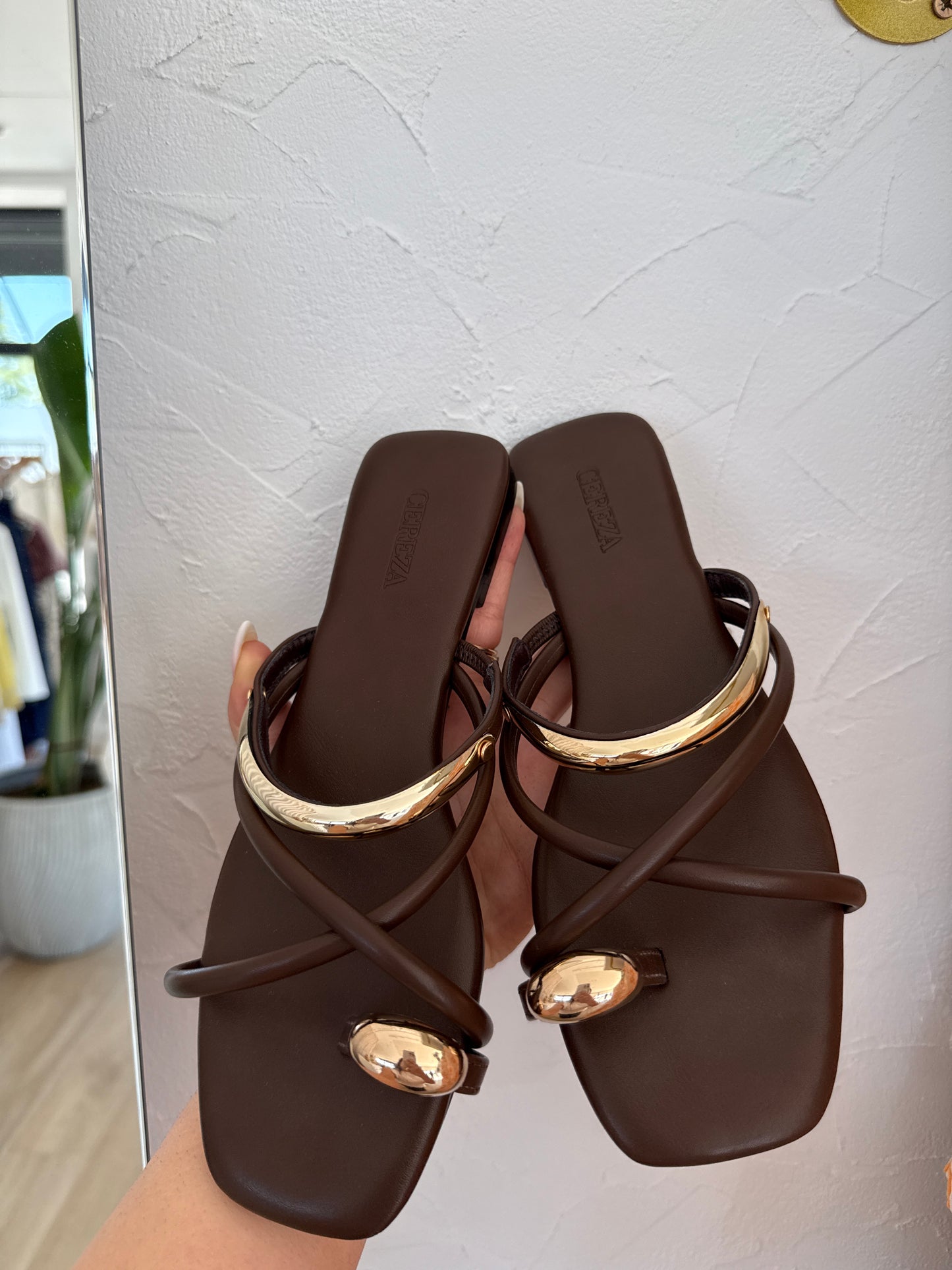Sandalia Hebillas Gold