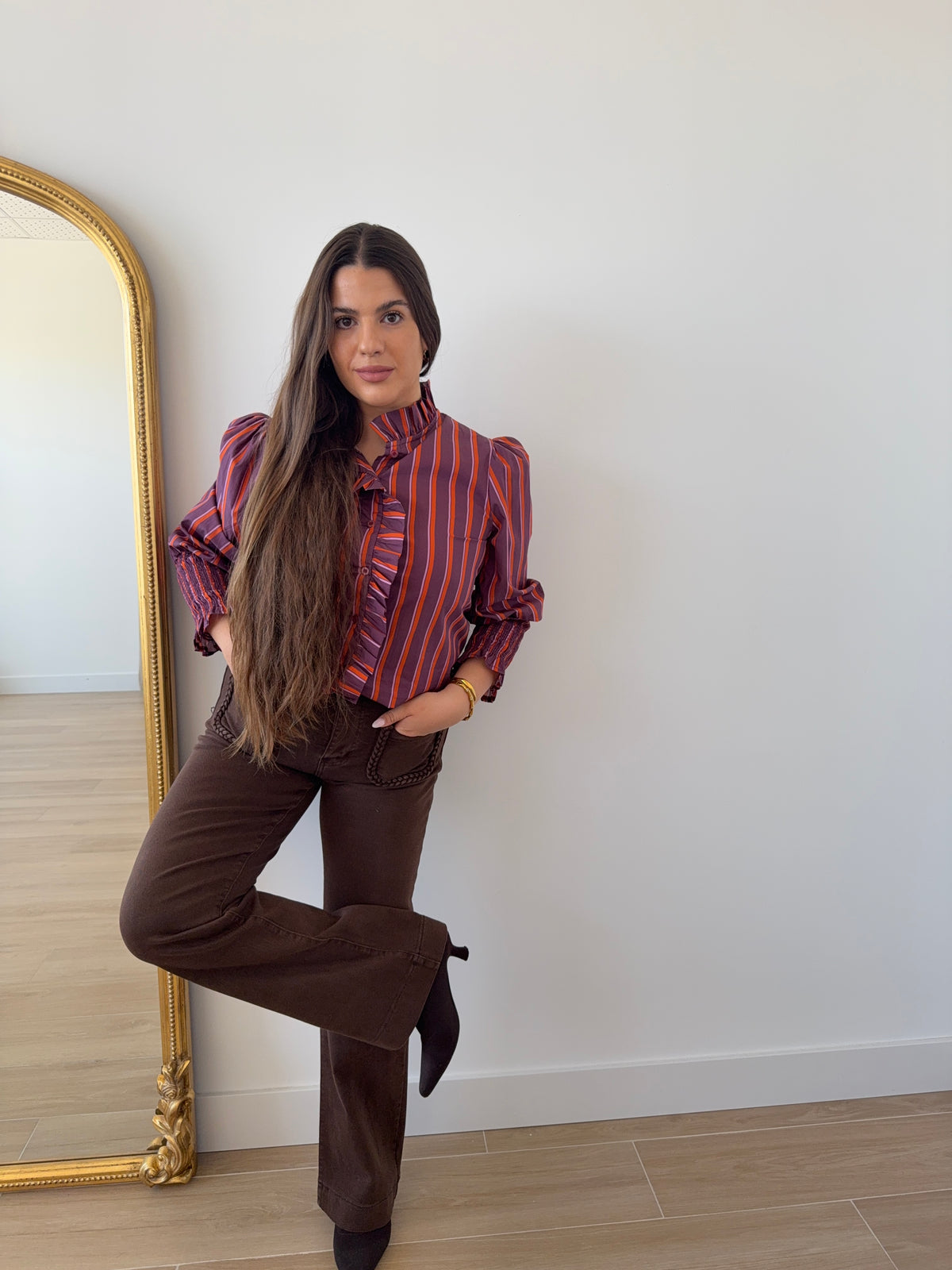 Pantalón Choco Bolsillos Trenzado