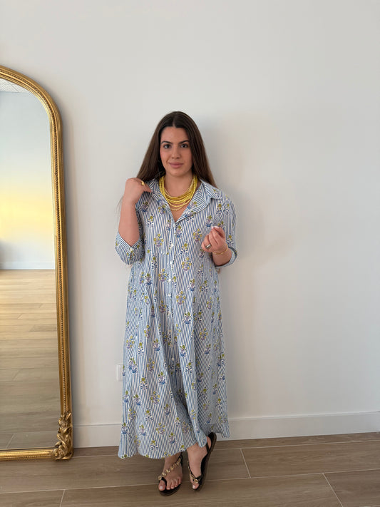 Vestido Bella Azul