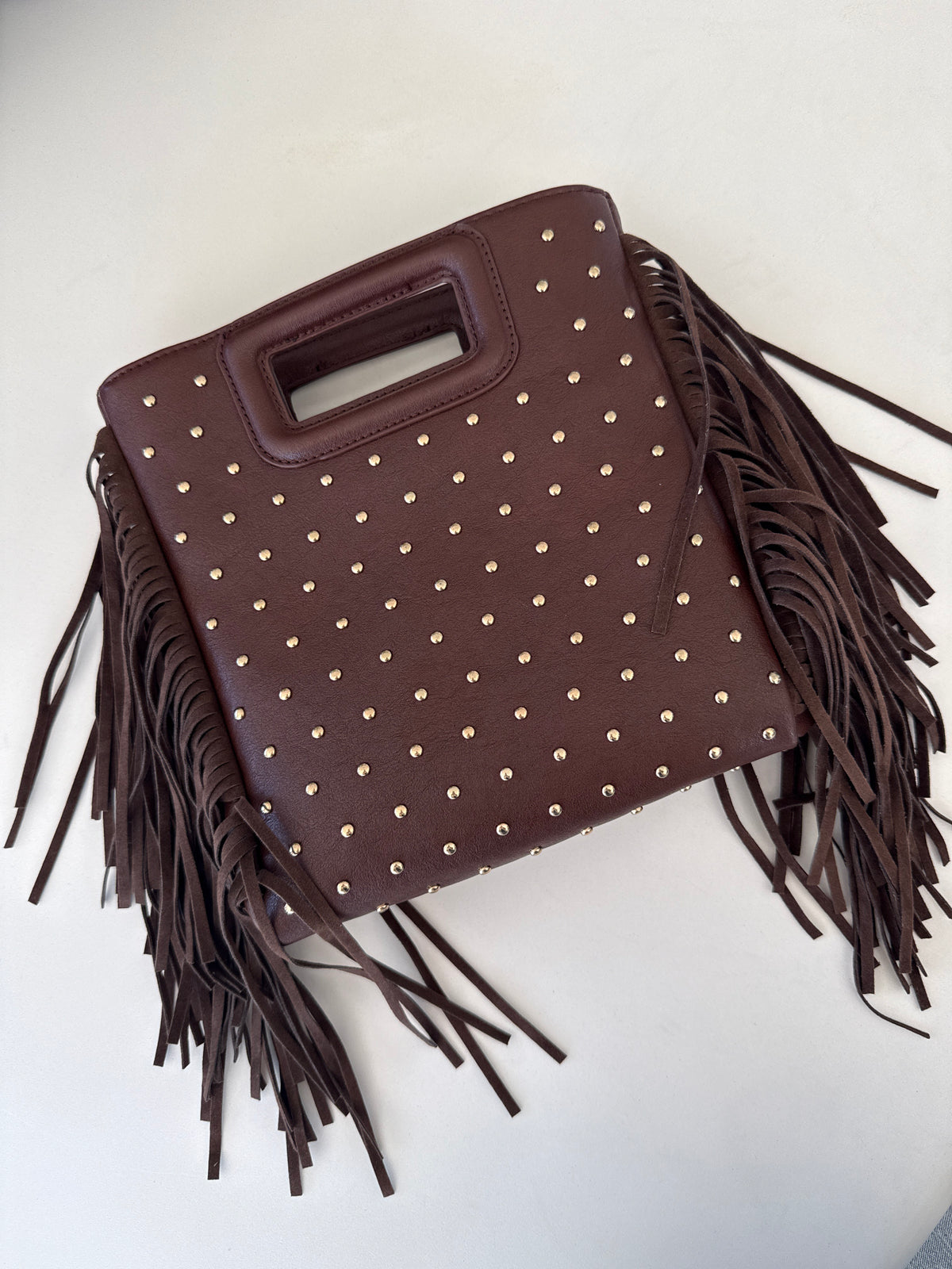 Bolso Tachas Flecos