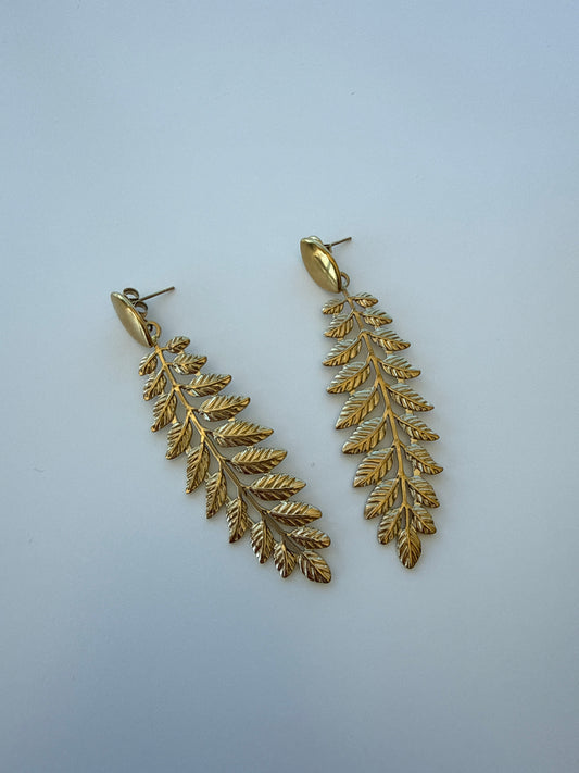 Pendientes hojas