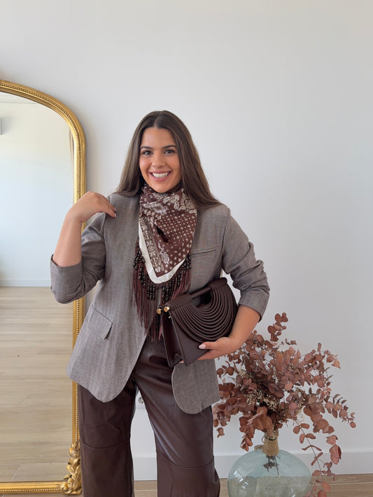 Blazer Cruzada Marrón