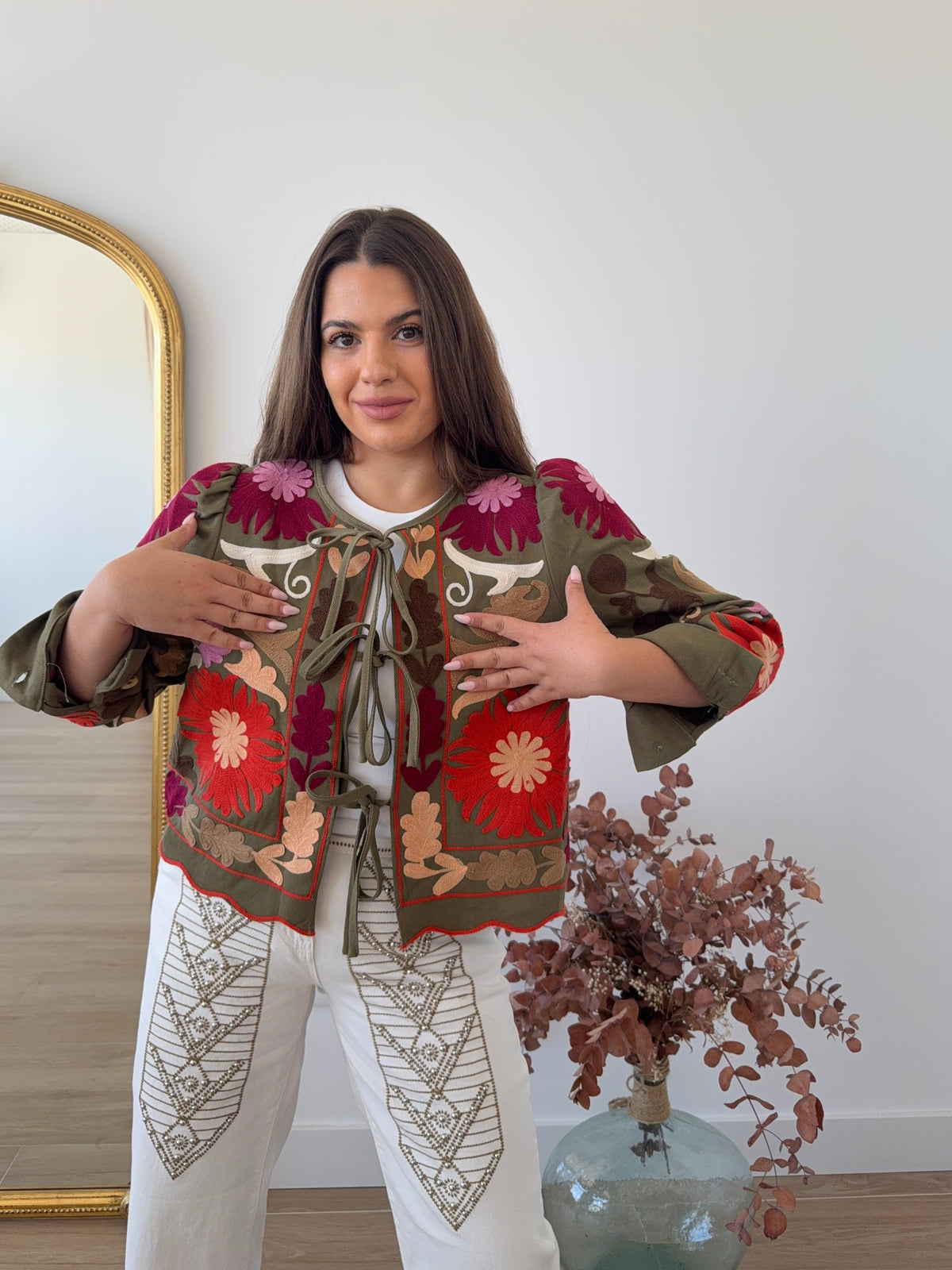 Chaqueta bordada Siena