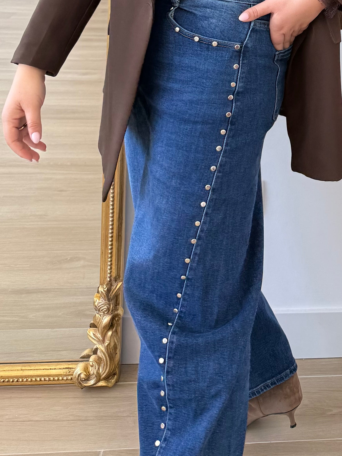 Denim Ballon Tachas