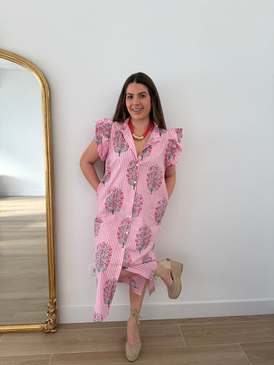 Vestido Positano Rosa