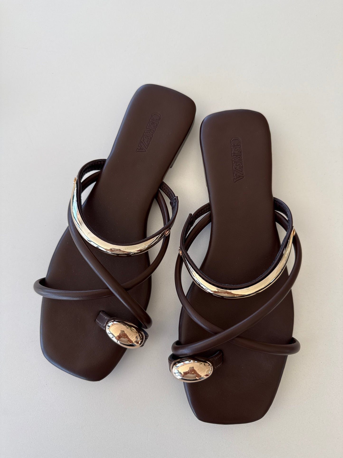 Sandalia Hebillas Gold
