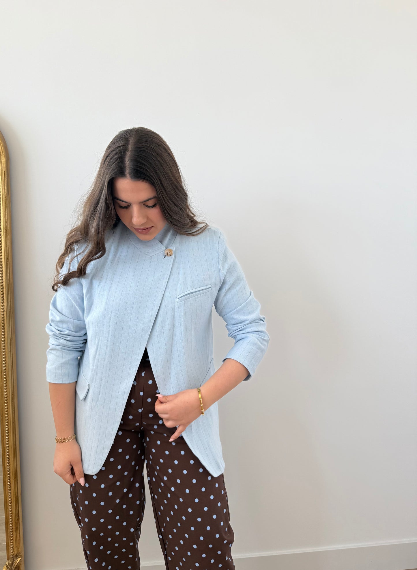 Blazer Cruzada Celeste