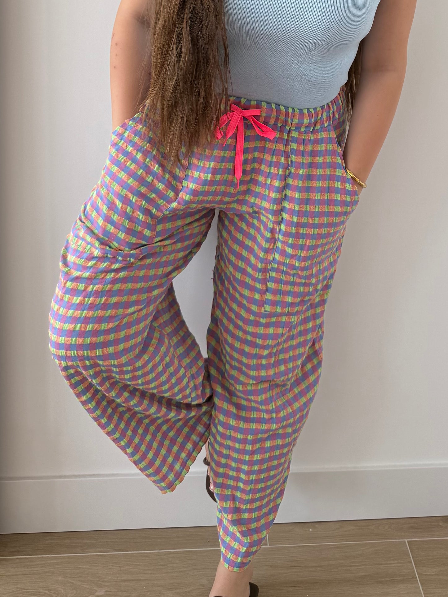 Pantalón Vichy Multicolor