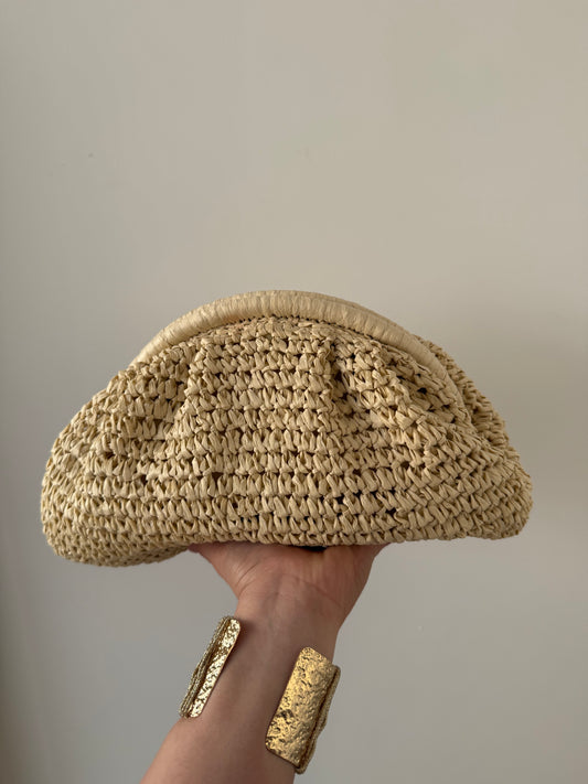 Bolso Clutch Beige
