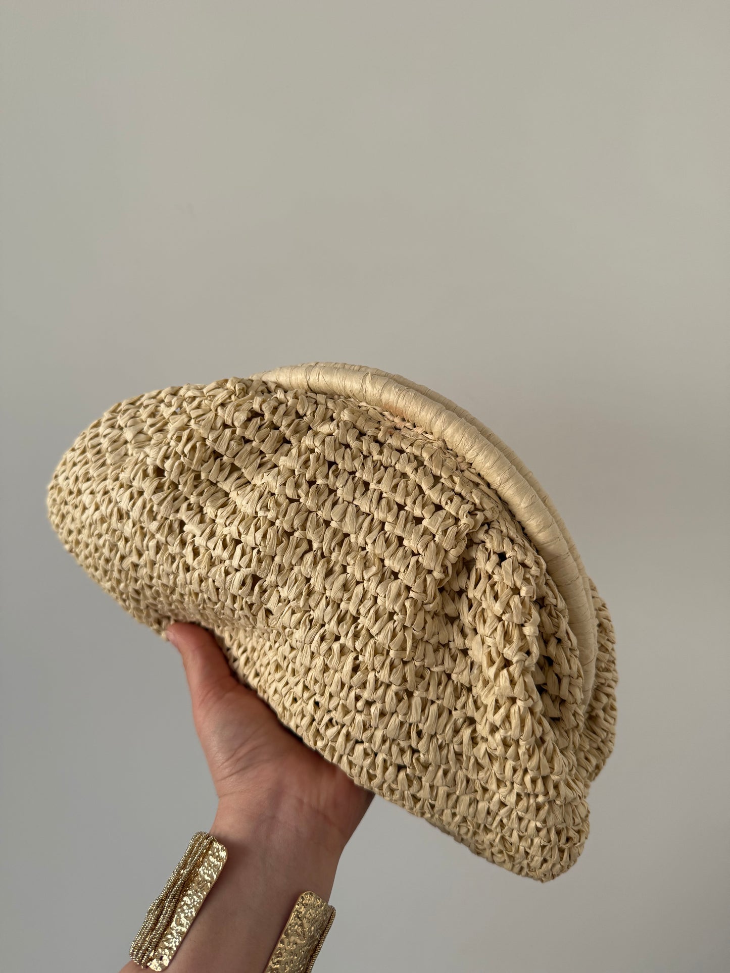 Bolso Clutch Beige