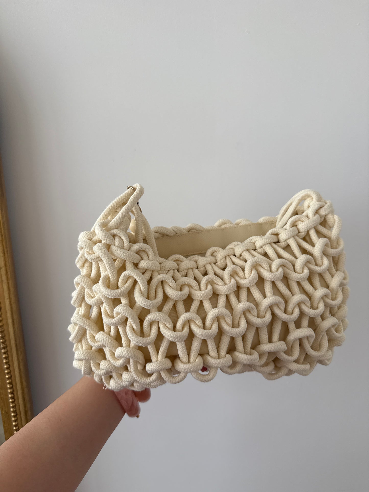 Bolso Crochet Crudo