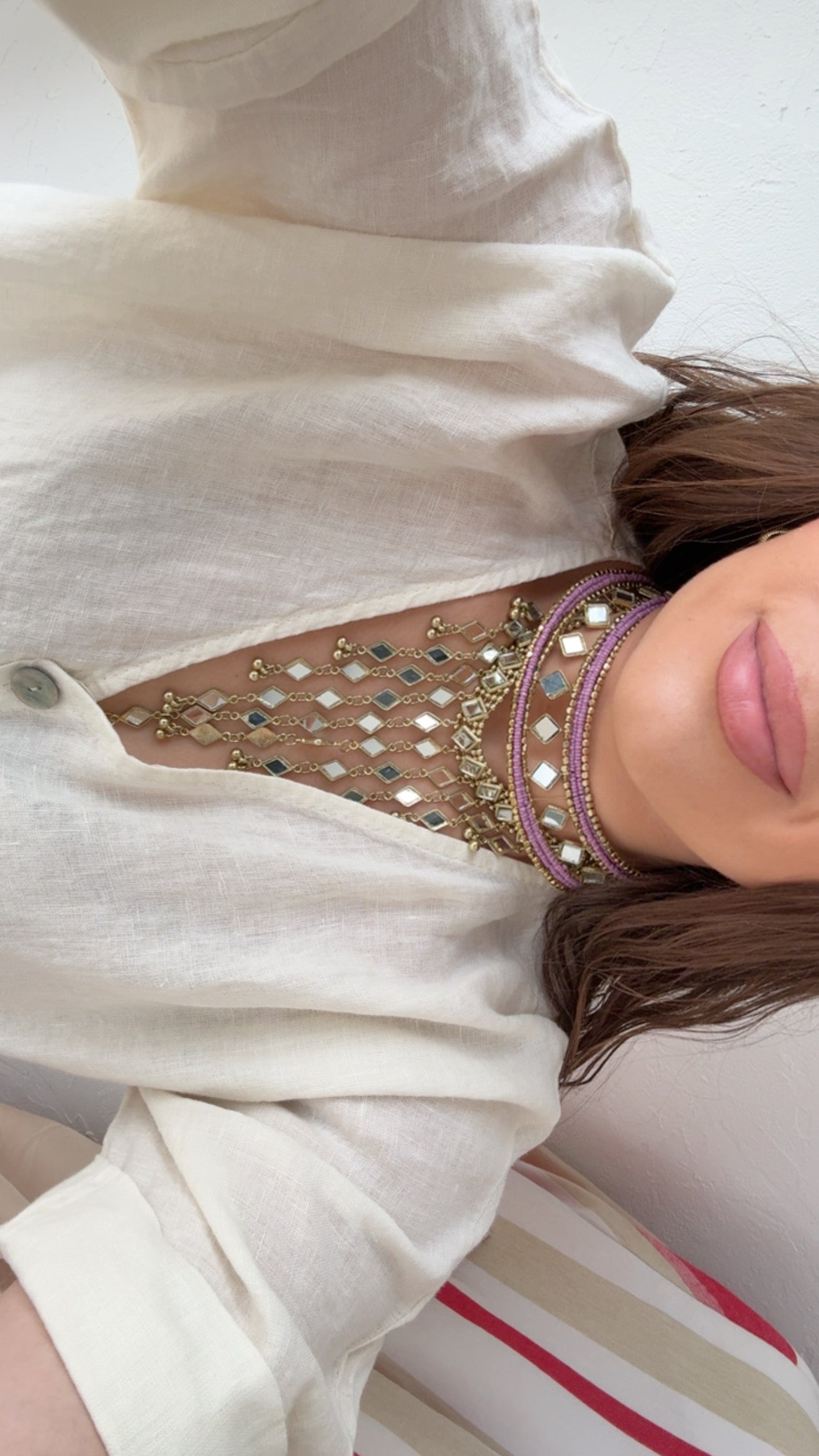 Choker Zafiro Lila