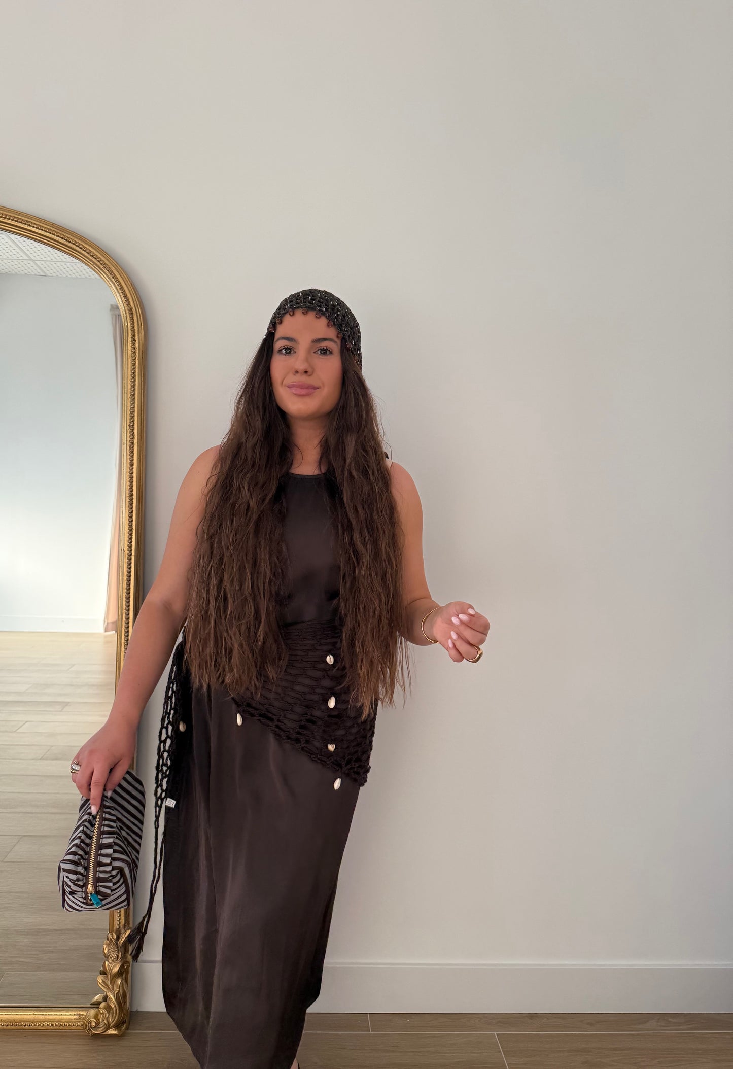 Vestido Satinado Choco
