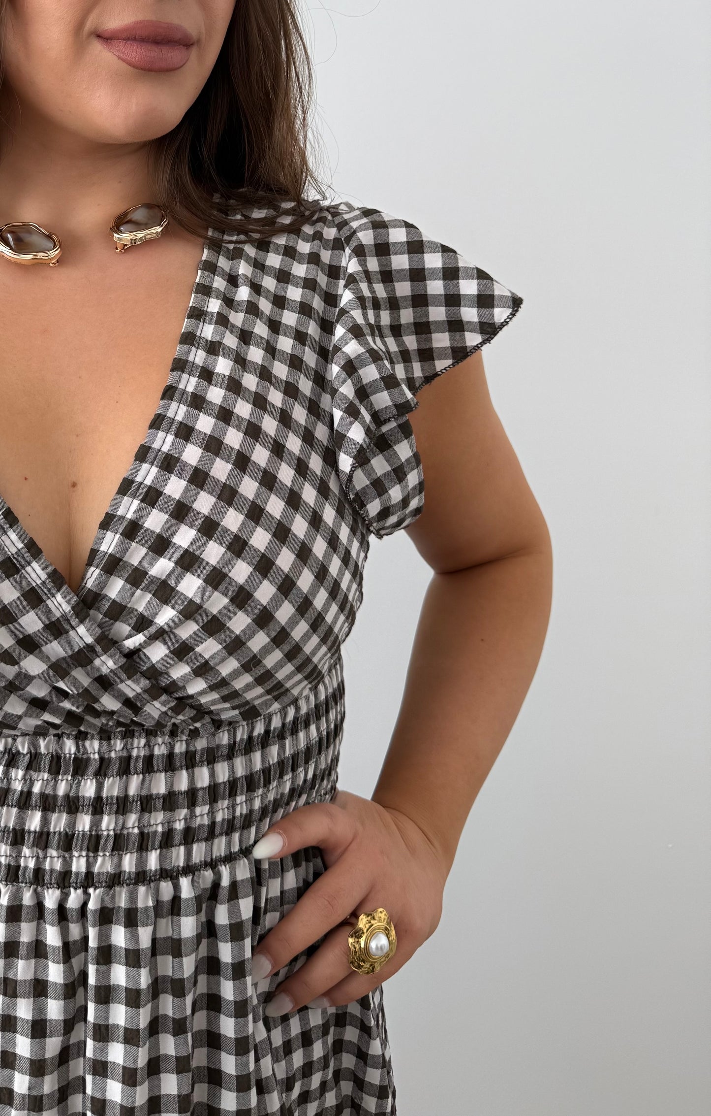 Vestido Vichy Choco