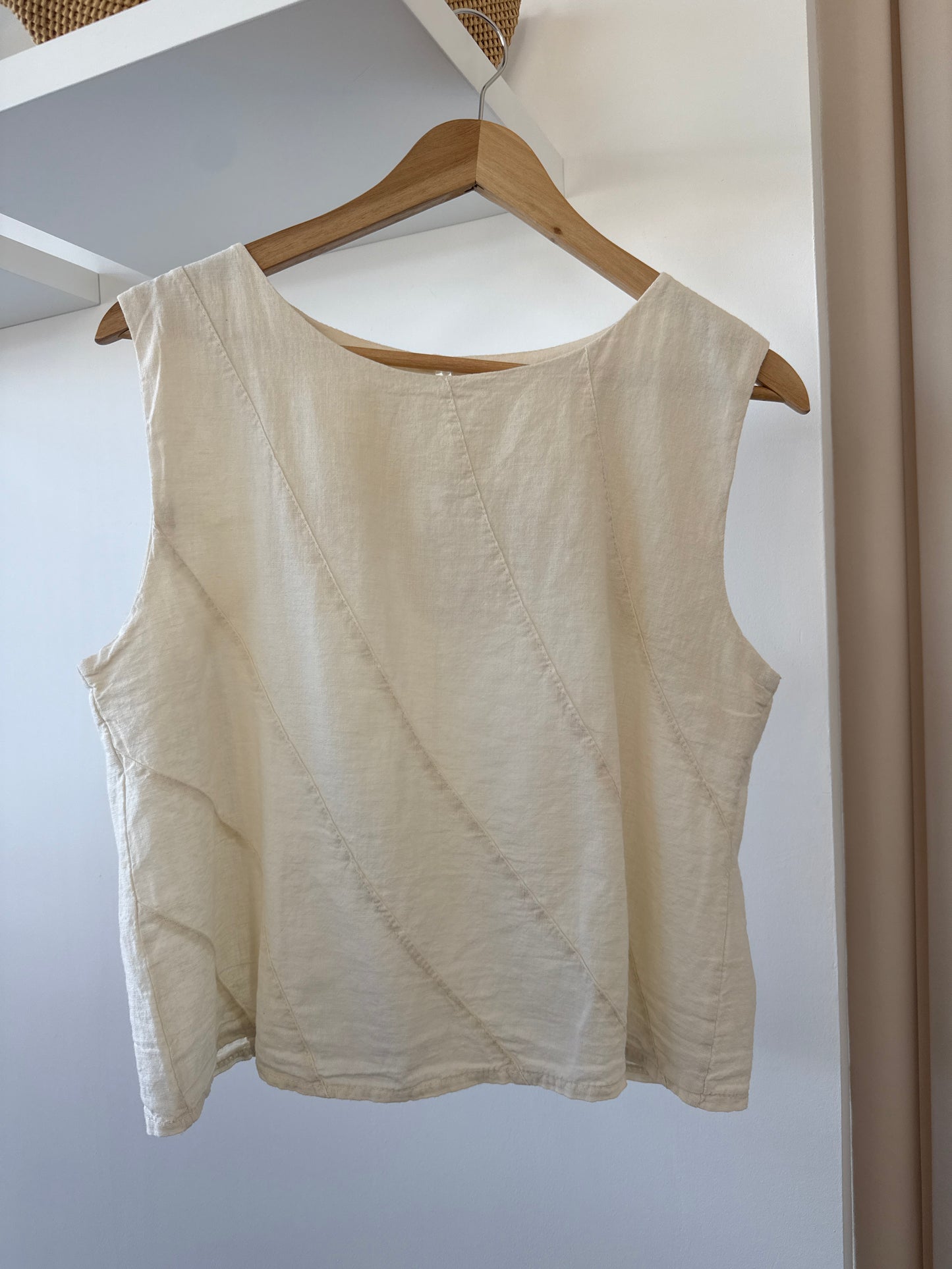 Top Lino Dalia Beige
