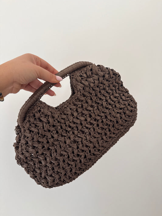 Bolso Rafia Choco