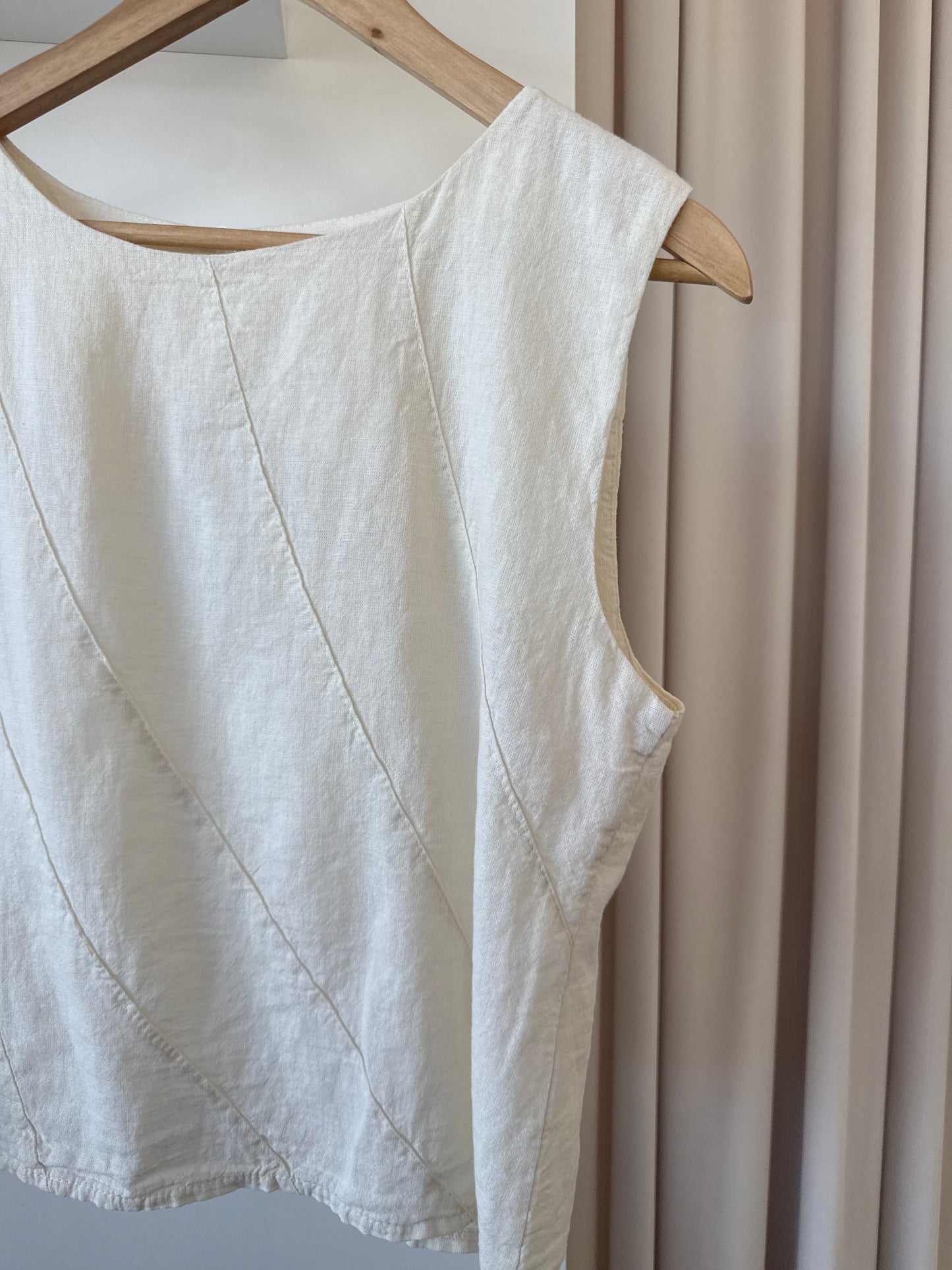 Top Lino Dalia Beige